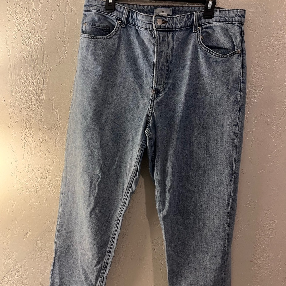 H&M Light Blue Relaxed Fit Jeans